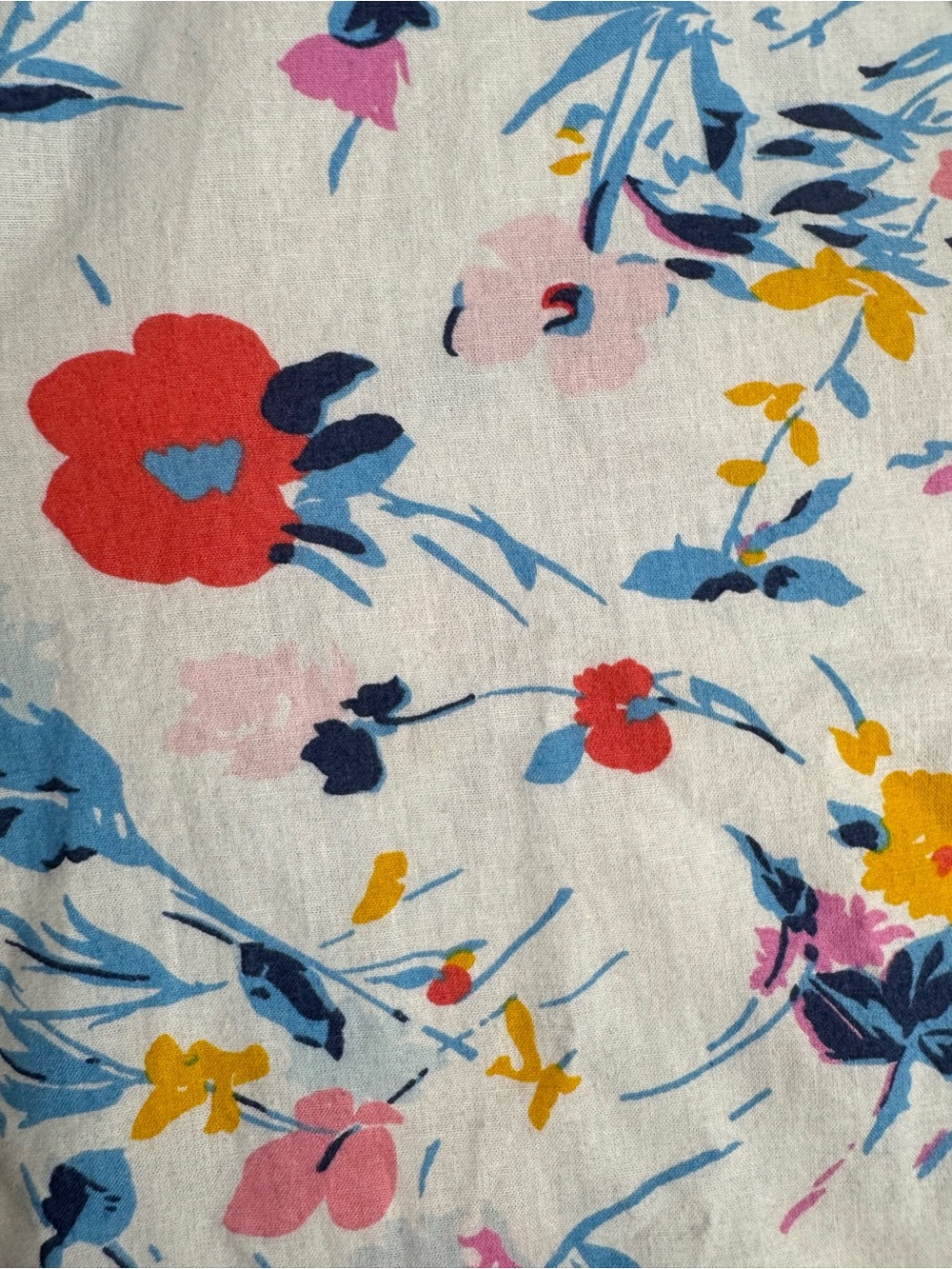Gap Floral Cotton Camp Shirt Size M Short Sleeve Button Down - Picture 5 of 6